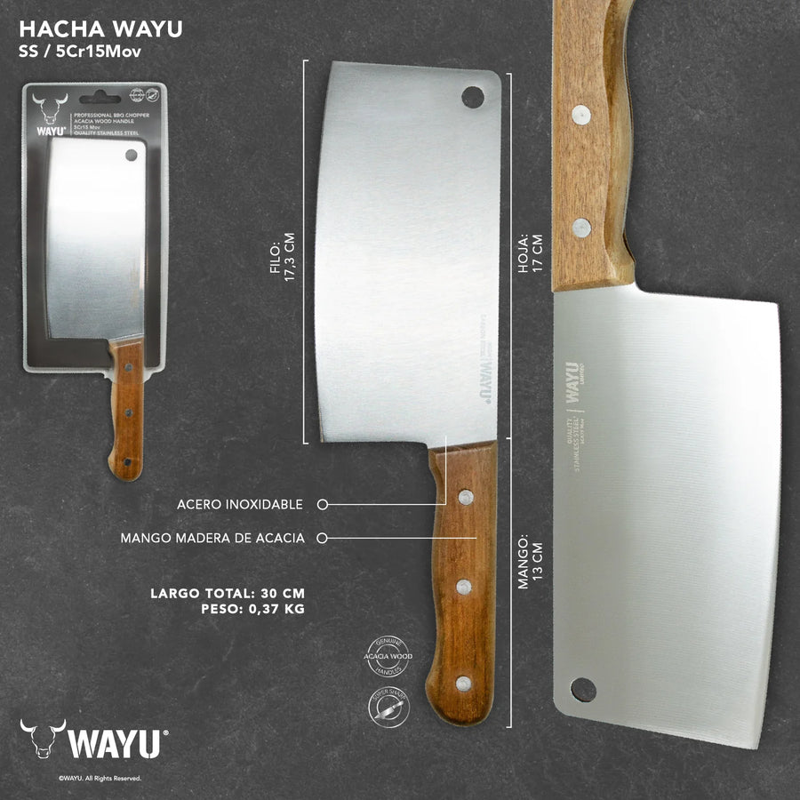Cuchillo Hacha Wayu + Grabado Láser (foto 3)