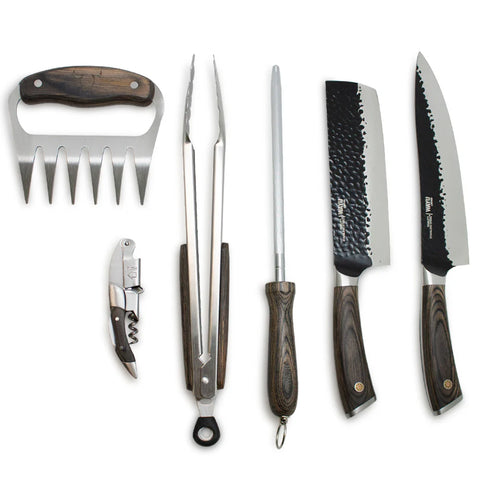 Set Parrillero Wayu 6 Piezas con Estuche + Grabado