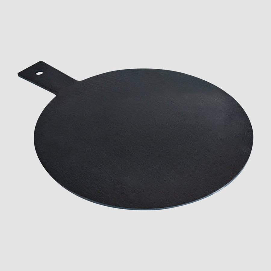 Plato Piedra Pizarra Pizza Wayu 42x32cm Negro