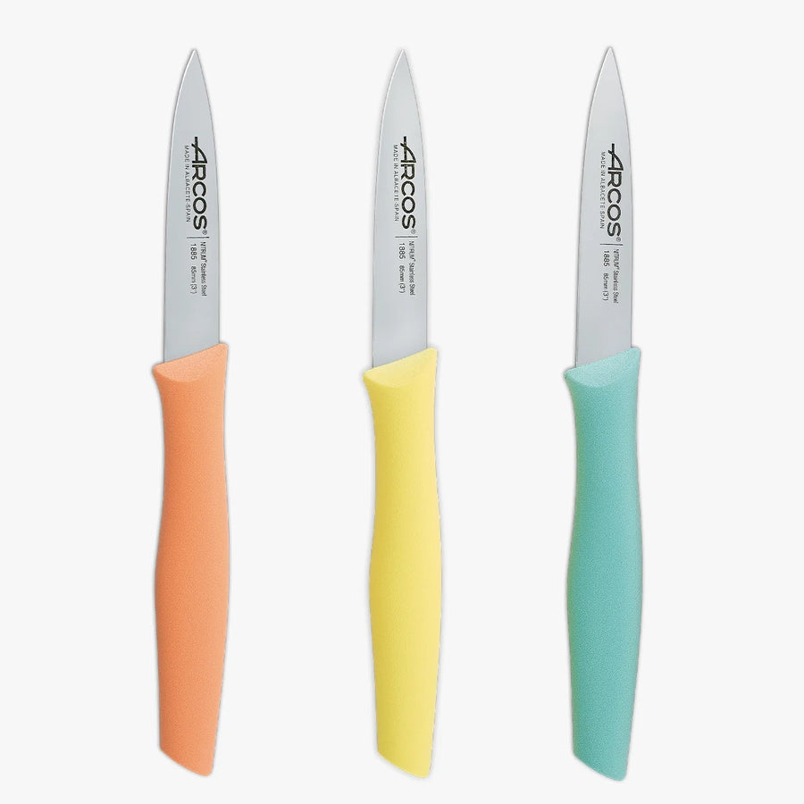 Set 3 Cuchillos Mondadores Arcos Acero Inoxidable