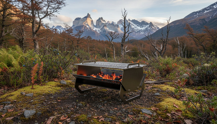 Parrilla Portátil de Camping en Acero al Carbón (3mm)