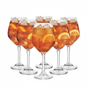 Copa Tipo Aperol 510ml Pack X6 + Grabado Personalizado