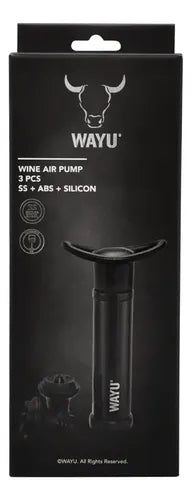 Set Sellador de Vino Wayu Color Negro