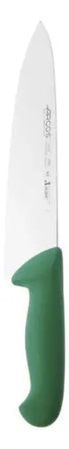 Cuchillo Cocina Arcos Medio Golpe 25cm Verde + Grabado Personalizado