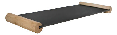 Tabla Piedra Pizarra Wayu 40cm Liso Negro