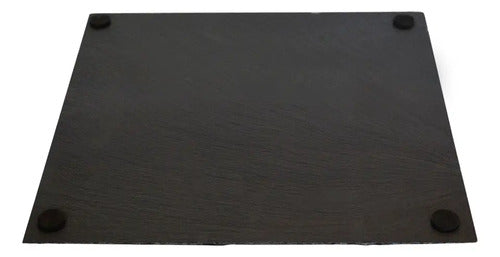 Plato Cuadrado Piedra Pizarra Wayu 25x25cm