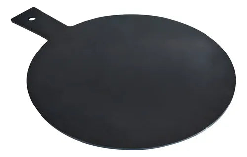Plato Piedra Pizarra Pizza Wayu 42x32cm Negro