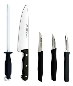 Set 5 Cuchillos Arcos Astil Medio Golpe Puntilla