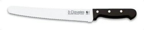 Cuchillo Panero 25cm 3 Claveles Acero Inoxidable + Grabado Personalizado