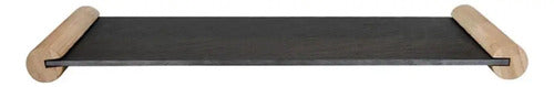 Tabla Piedra Pizarra Wayu 40cm Liso Negro