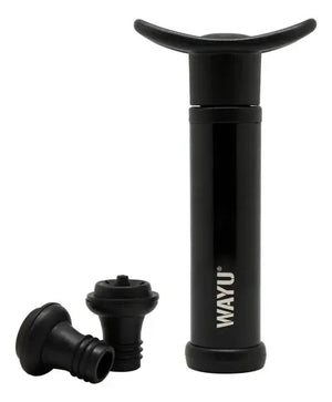 Set Sellador de Vino Wayu Color Negro