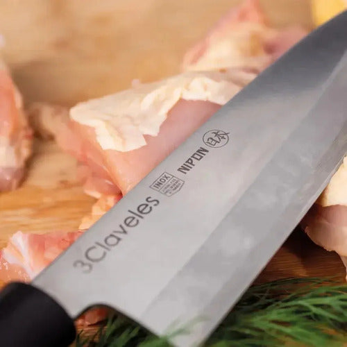 Cuchillo 3 Claveles Nipon Deba 21cm Japones Pescado + Grabado Personalizado