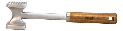 Martillo Ablandador de Carne Wayu Plateado