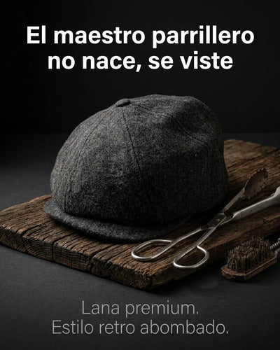 Boina de Lana Wayu Abombada Retro Asados