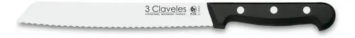 Cuchillo Panero 20cm 3 Claveles Sierra Reposteria + Grabado Personalizado