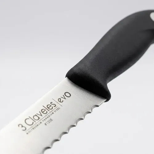 Cuchillo Panero Evo 20cm 3 Claveles 1358 Negro + Grabado Personalizado