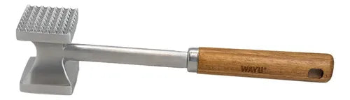 Martillo Ablandador de Carne Wayu Plateado
