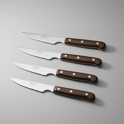 Set 4 Cuchillos Chuleteros Arcos Carne Asado