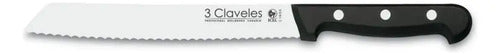 Cuchillo Panero 20cm 3 Claveles Sierra Reposteria + Grabado Personalizado