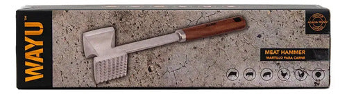 Martillo Ablandador de Carne Wayu Plateado