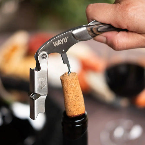 Abridor de Vino Wayu Gris