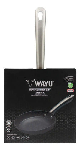 Sartén 20cm Iron Cast Honeycomb Wayu Negro