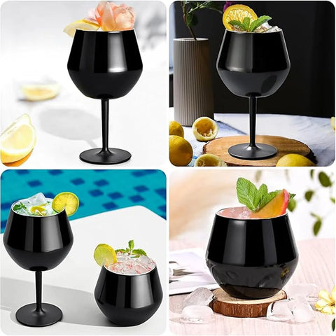 Copa Taca Brasil 400ml Negra Doble Pared