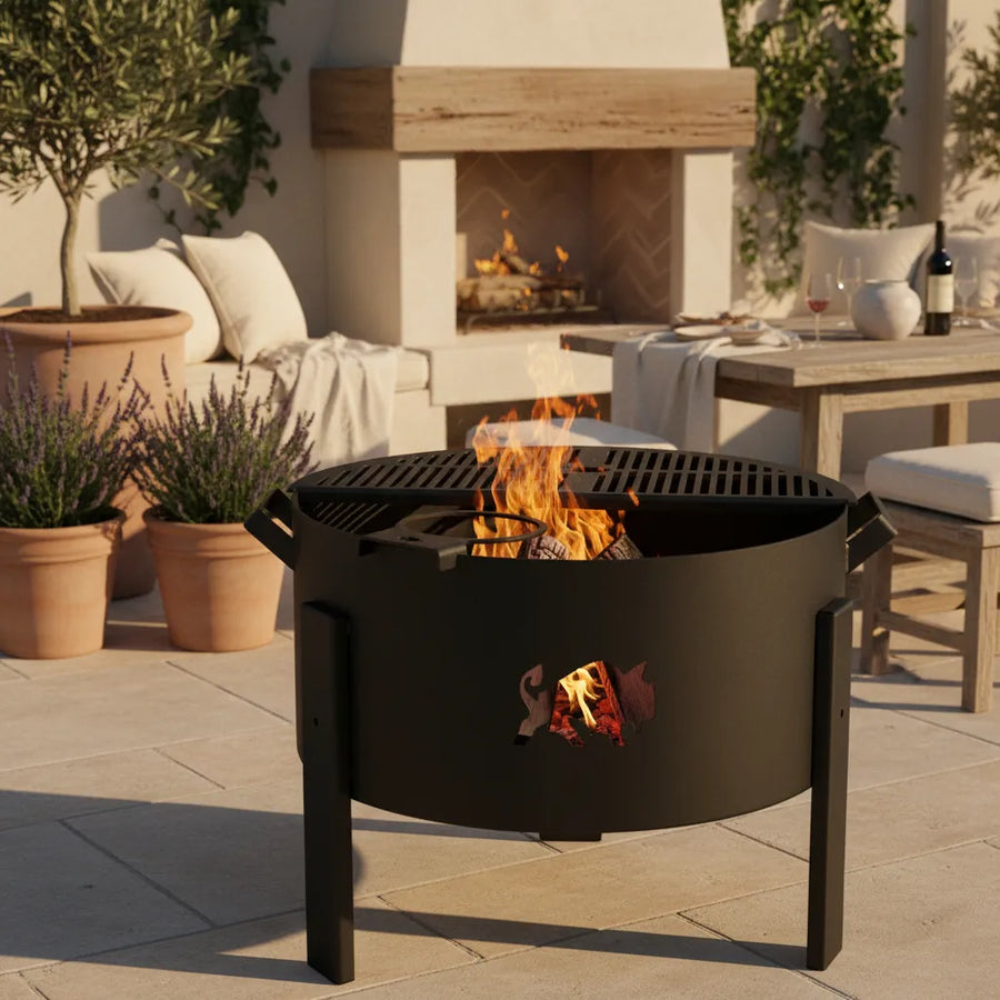 Fogón Parrilla Multifuncional 60x50 Leftraru 3mm
