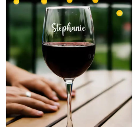 Set 6 Copas de Vino 560ml Grabado Láser Personalizado