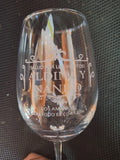 Set 6 Copas de Vino 360 Grabado Láser Personalizado