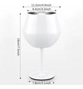 Copa Taca Brasil 400ml Blanca Doble Pared