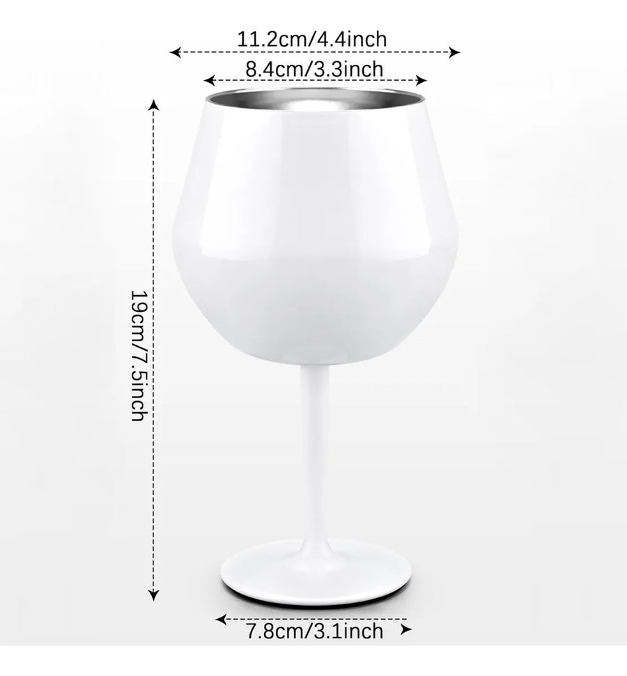 Copa Taca Brasil 400ml Blanca Doble Pared
