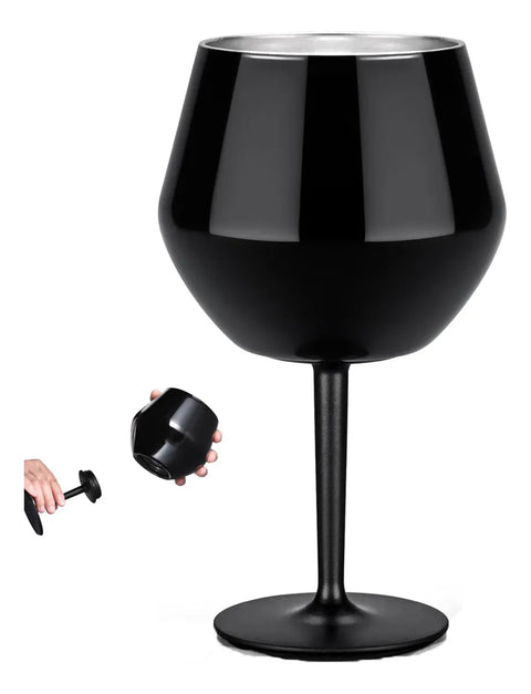 Copa Taca Brasil 400ml Negra Doble Pared