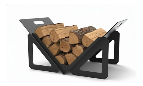 Leñero 60x40 Acero al Carbón Quincho