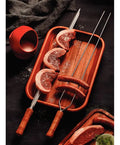 Pincho Anticucho Doble Acero Inoxidable 75cm Tramontina Asado