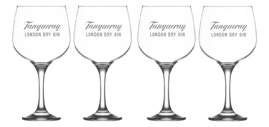 Copas De Gin Tanqueray Pack X4 - 650ml Grabado Láser