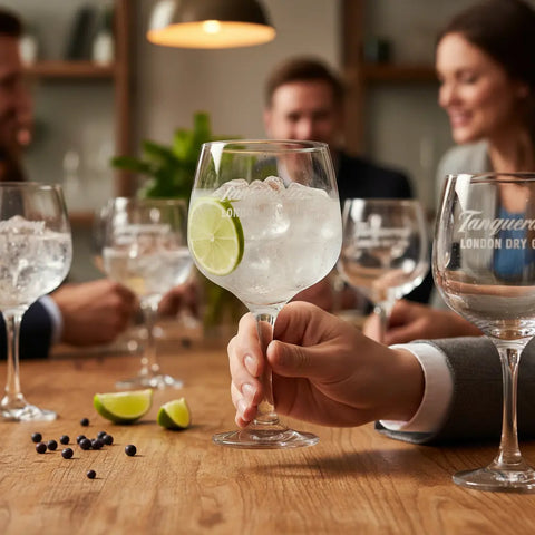 Copas De Gin Tanqueray Pack X4 - 650ml Grabado Láser