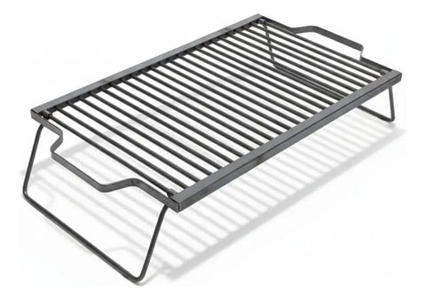 Parrilla A Carbón Leña Portátil Plegable 60x40 Camping Negro