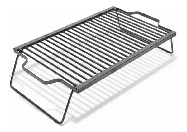 Parrilla A Carbón Leña Portátil Plegable 60x40 Camping Negro