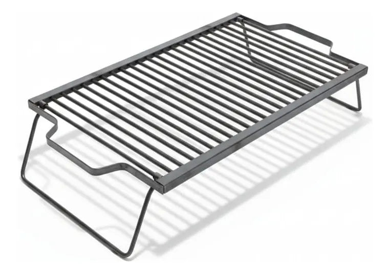 Parrilla A Carbón Leña Portátil Plegable 60x40 Camping Negro