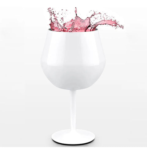Copa Taca Brasil 400ml Blanca Doble Pared