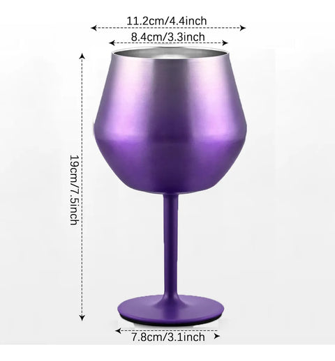 Copa Taca Brasil 400ml Rosa Doble Pared
