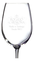 Set 6 Copas de Vino 360 Grabado Láser Personalizado