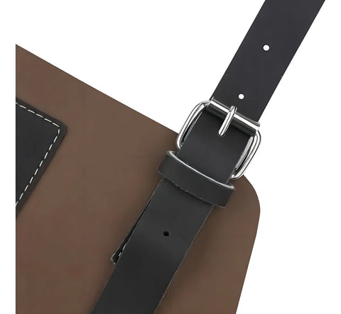 Delantal Pechera Parrillera Experto Cognac + Grabado Láser