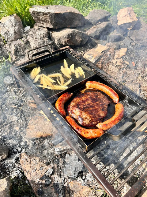 Plancha Churrasquera Argentina Doble 2mm Espesor