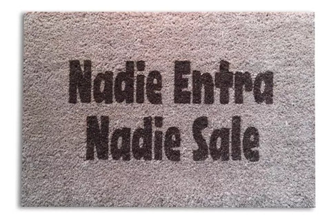 Limpiapiés Choapino Frase Personalizada 45x75 Fibra Coco