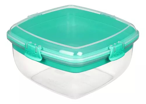 Contenedor De Alimentos 1.63l Sistema Ensalda + Sandwich