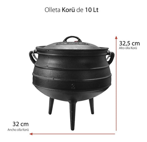 Olleta De Fierro Fundido  8 Litros #3 Casa Y Quincho