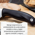 Cuchillo Tres Claveles Cocinero Evo 20 Cms 1357 Color Negro