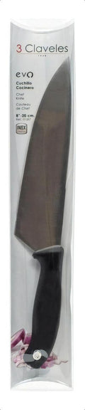 Cuchillo Tres Claveles Cocinero Evo 20 Cms 1357 Color Negro